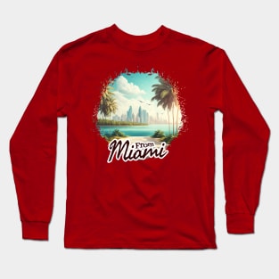 Miami Beach Gift Ideas Long Sleeve T-Shirt